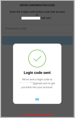 Send code to email