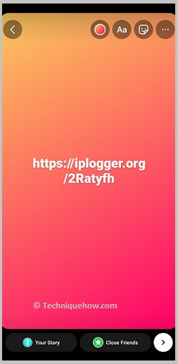 Send story on instagram