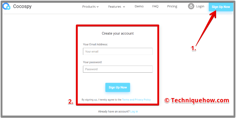 Sign Up for a Cocospy Account