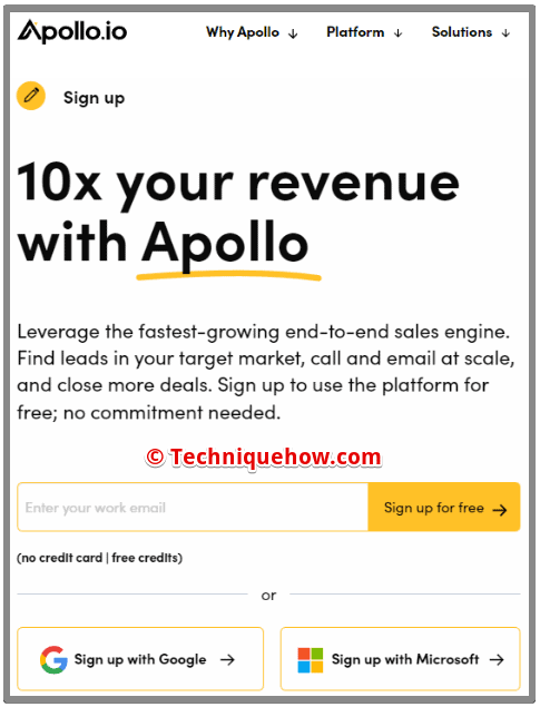 Sign up _ Apollo