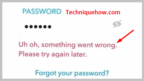 Wrong Username or Password