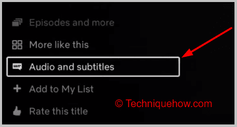 audio & subtitles
