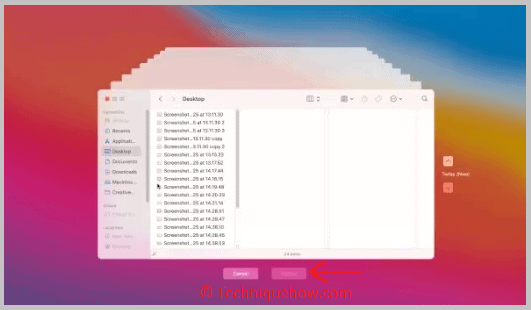 choose youre files & click restore