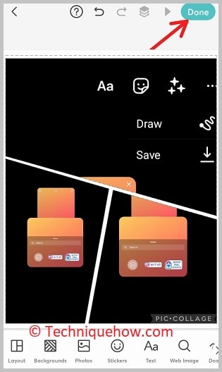 click done button