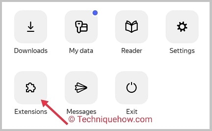 click extension option