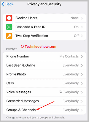 click on Groups & Channels. (2)