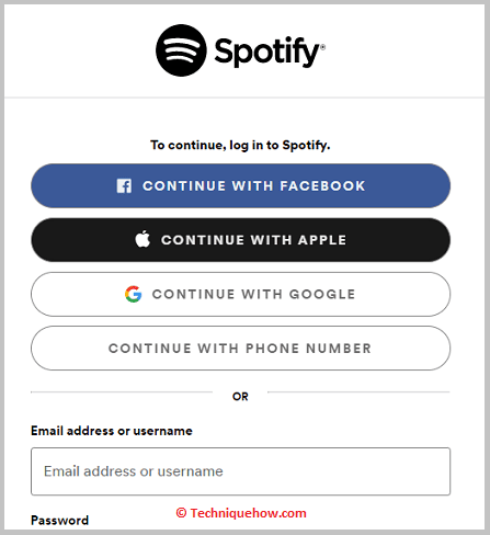 click on LOG IN