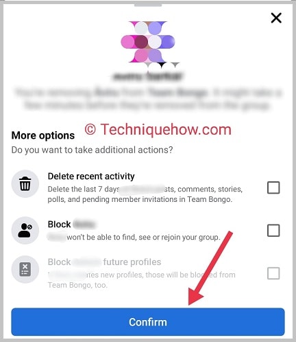 click on confirm