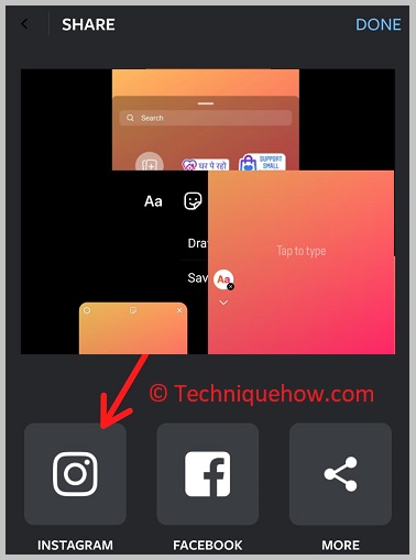 click on Instagram