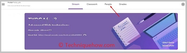 click on the people section