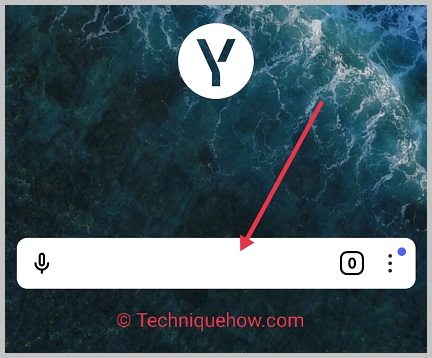 click search bar