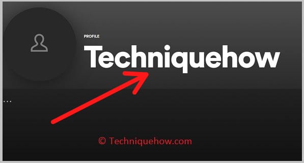 click the profile name