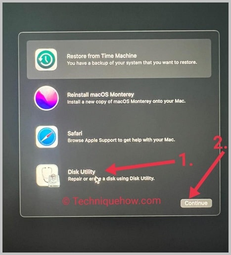 click utility & and continue