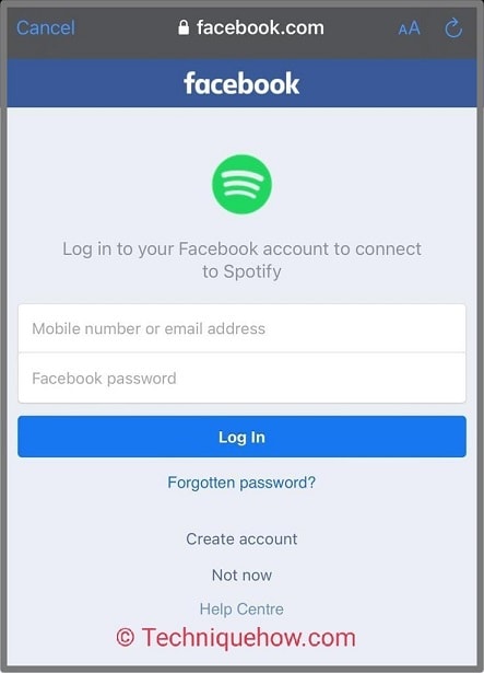 facebook login