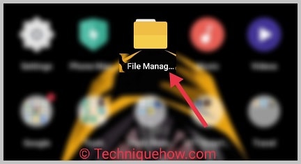 file manager option