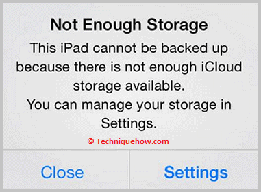 iCloud Storage Insufficient