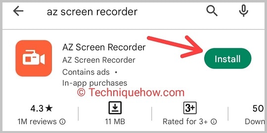 install az screen recorder
