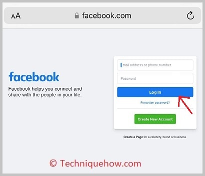 login page