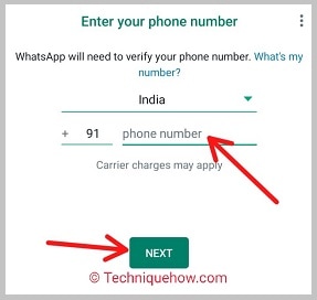 login with same number