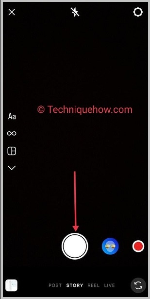 photo or record a video using the camera shutter