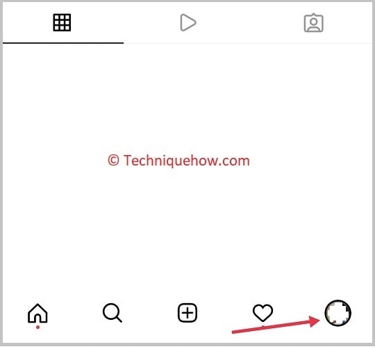 tap on profile