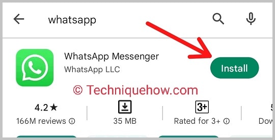 reinstall whatsapp