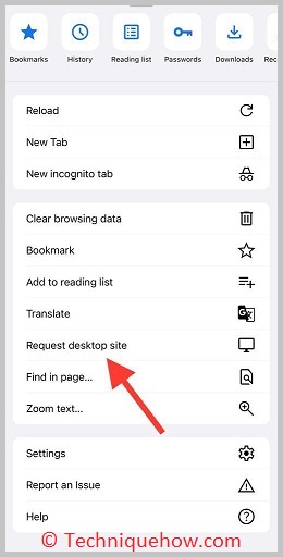 request desktop site crome ios