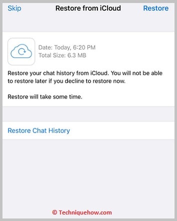 restore chat history