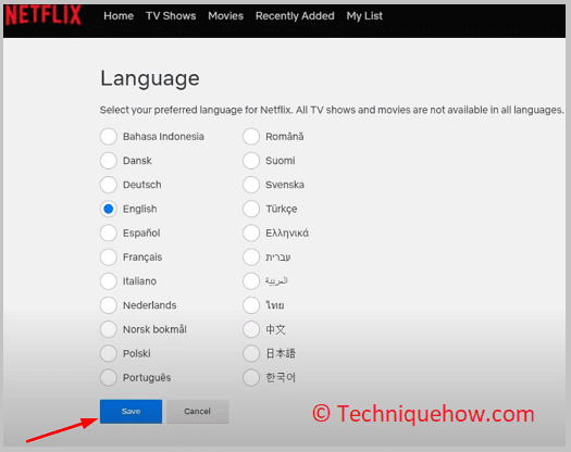 select a language