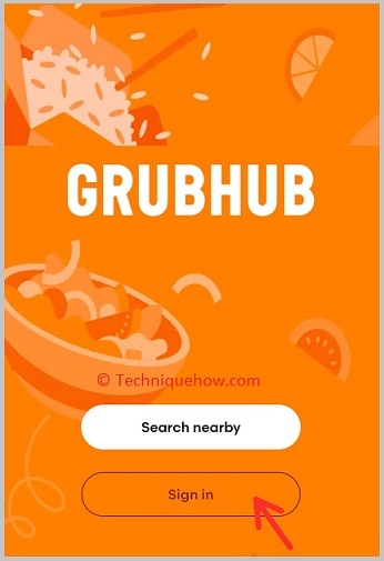 sign in page