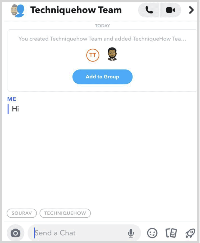 snapchat group