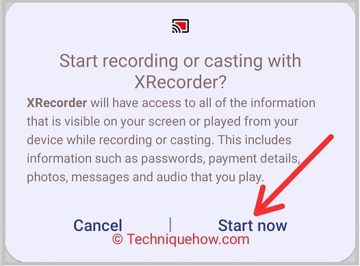 click start now