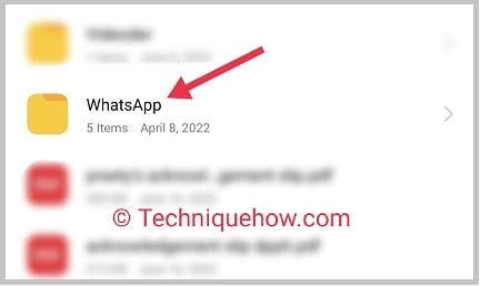 whatsapp folder