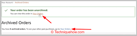 your orders page