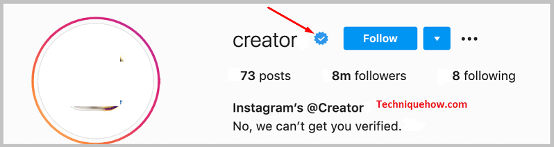 Authority on Profile instagram