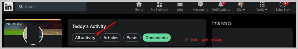 Check His Activity