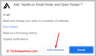 Click on Add Extention