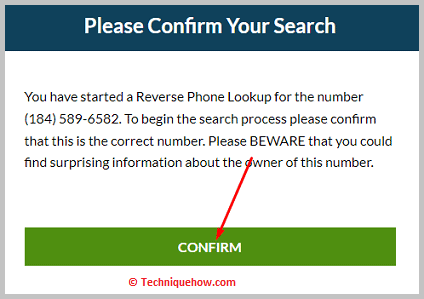 Click on CONFIRM