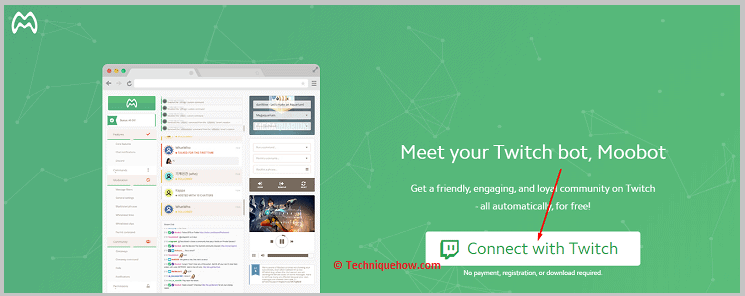 Click on Connect to Twitch.Â