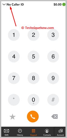 Click on No Caller ID.