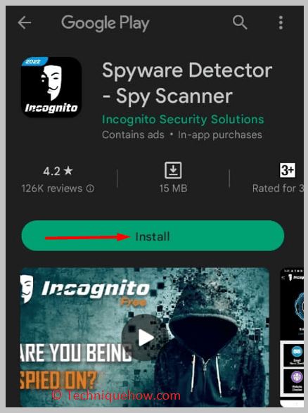  Click on Scan for spyware