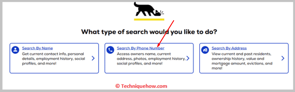 Click on Search bu phone number