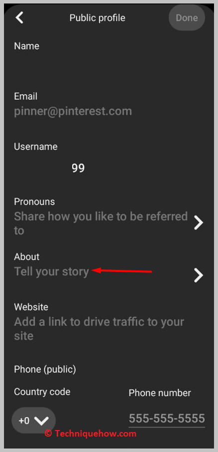 Click on Tell your Story1