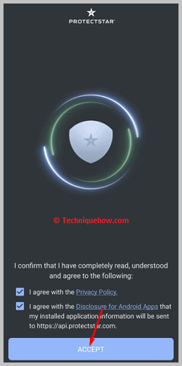 Click on accept
