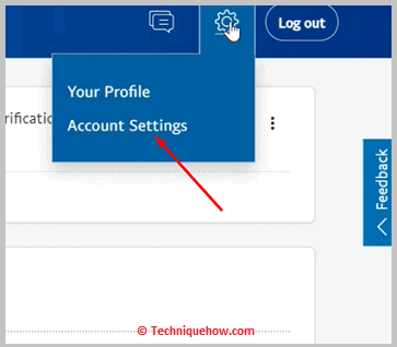 Click on account settings