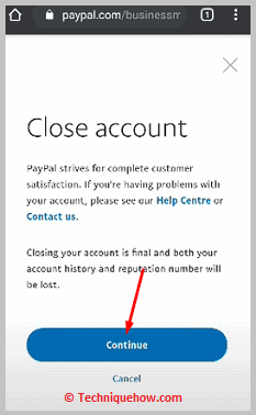 Click on continue