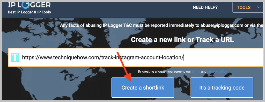 Click on create location