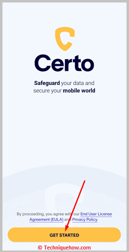 Click on get started