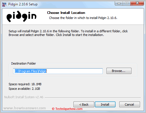 Click on install