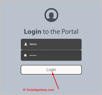 Click on login